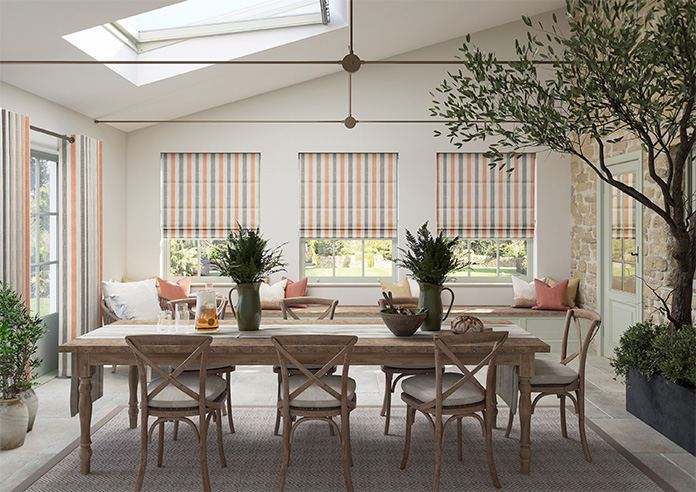Abilene Stripe, Rust - Roman Blind - Image 8